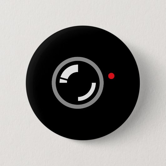 Badge Rond 5 Cm Enregistrement vidéo secret amusant Cameraman Hall (Devant)