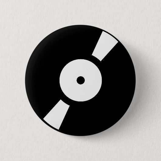 Badge Rond 5 Cm enregistrement vinly rétro (Devant)