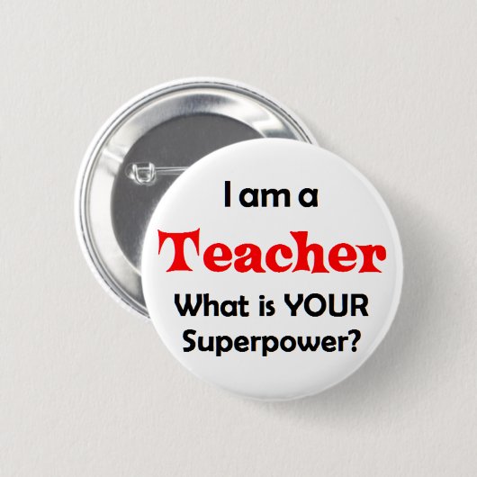 Badge Rond 5 Cm enseignant (Devant & derrière)