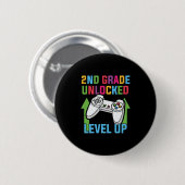 Badge Rond 5 Cm Enseignant de 2e année 2e année (Devant & derrière)