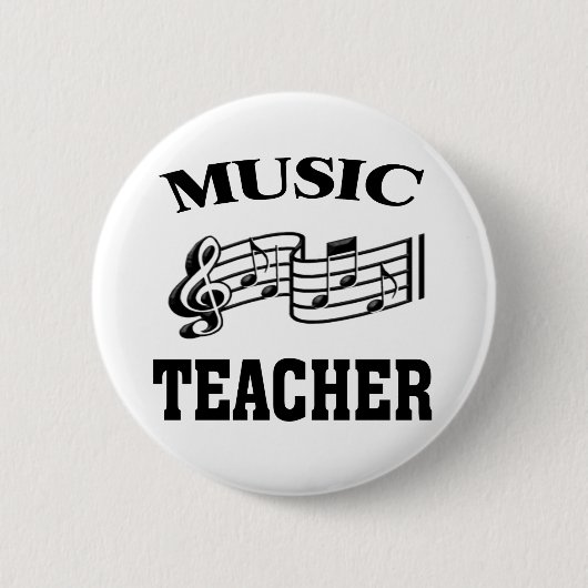 BADGE ROND 5 CM ENSEIGNANT DE MUSIQUE (Devant)