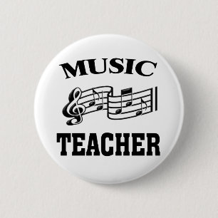 BADGE ROND 5 CM ENSEIGNANT DE MUSIQUE