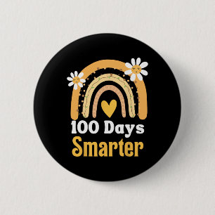 Badge Rond 5 Cm Enseignant du 100e jour d'école 100 jours plus int