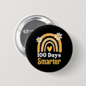 Badge Rond 5 Cm Enseignant du 100e jour d'école 100 jours plus int (Devant & derrière)