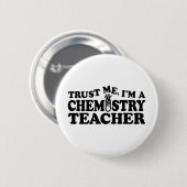 Badge Rond 5 Cm Enseignant en chimie (Devant & derrière)