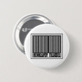 Badge Rond 5 Cm Enseignant en géographie par code à barres (Devant & derrière)