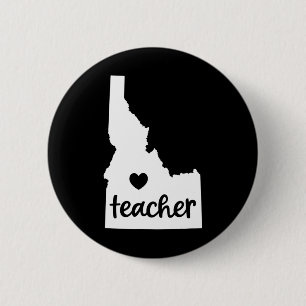 Badge Rond 5 Cm Enseignant Rouge Pour Ed Idaho Public Education 7