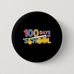 Badge Rond 5 Cm Enseignants Élèves Drôle 100 Jours D'école Softbyl