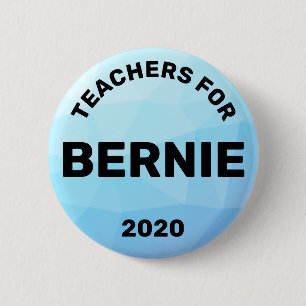 Badge Rond 5 Cm Enseignants pour Bernie Sanders 2020