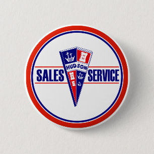 Badge Rond 5 Cm Enseigne de service Hudson vintage