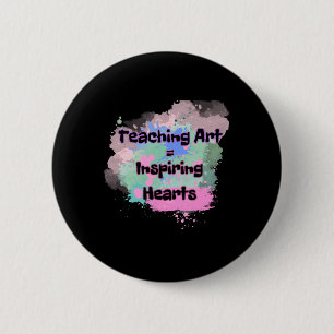 Badge Rond 5 Cm Enseignement de l'art