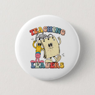 Badge Rond 5 Cm Enseignement Rétro Dirigeants Futurs Prof Cool Dos