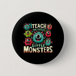 Badge Rond 5 Cm Enseigner aux petits monstres les plus mignons Hal