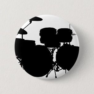 Badge Rond 5 Cm Ensemble à tambour
