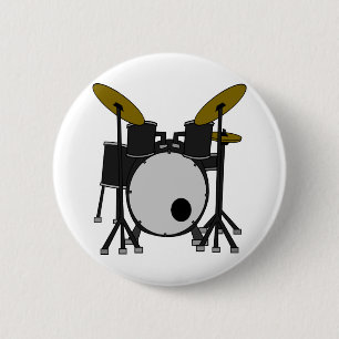 Badge Rond 5 Cm Ensemble à tambour