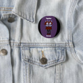 Badge Rond 5 Cm "Ensemble" Épingle pour toujours" (En situation)