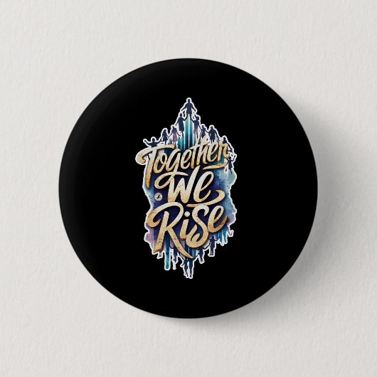 Badge Rond 5 Cm Ensemble, Nous Nous Leissons. (Devant)