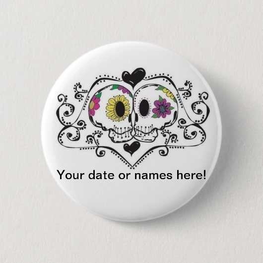 Badge Rond 5 Cm Ensemble, pour toujours (Devant)