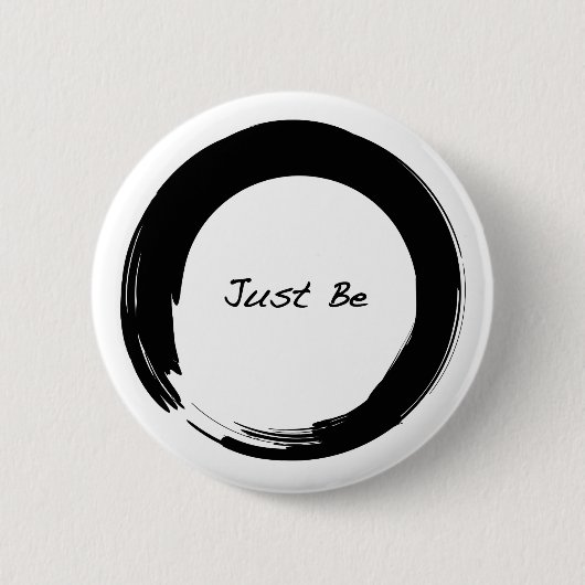 Badge Rond 5 Cm Enso avec Just Be (Devant)