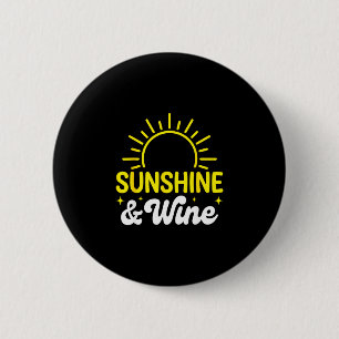 Badge Rond 5 Cm Ensoleillement et vin été en plein air