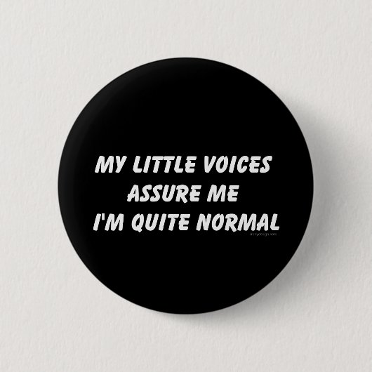Badge Rond 5 Cm Entendre l'Humour de Voices (Devant)