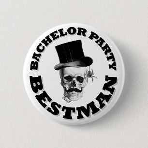 Badge Rond 5 Cm Enterrement de vie de jeune garçon gothique de