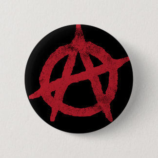 Badge Rond 5 Cm "entourez" un symbole d'anarchie