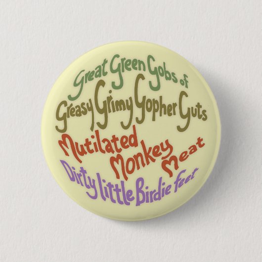 Badge Rond 5 Cm Entrailles de Gopher (Devant)