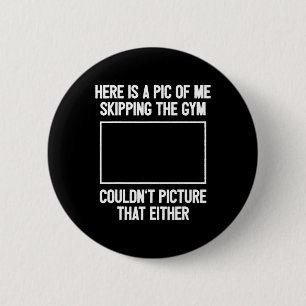 Badge Rond 5 Cm Entraînement amusant Bodybuilding Fitness I Pictur