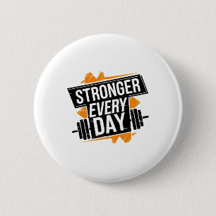 Badge Rond 5 Cm Entraînement drôle de gym Fitness Musculation Spor