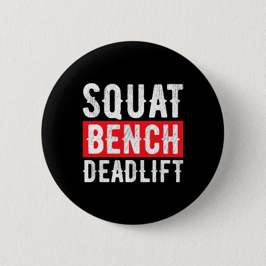 Badge Rond 5 Cm Entraînement du poids du banc de levage de squat (Devant)