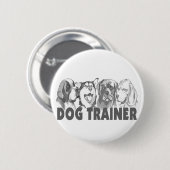 Badge Rond 5 Cm Entraîneur de chien (Devant & derrière)
