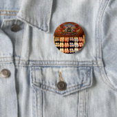 Badge Rond 5 Cm Entraves peintes en bois, Hollande 2 (En situation)