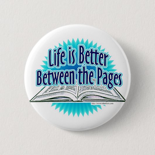 Badge Rond 5 Cm Entre les pages Style bleu (Devant)