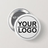 Badge Rond 5 Cm Entreprise de logo personnalisé (Devant & derrière)