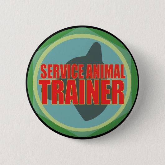 BADGE ROND 5 CM ENTRETENEZ L'ENTRAÎNEUR DE CHIEN ANIMAL (Devant)