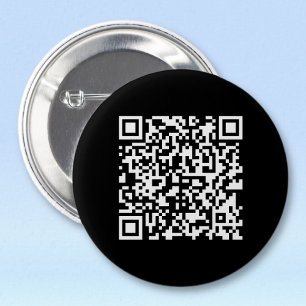 Badge Rond 5 Cm Entrez l'URL et créez un code QR scannable Noir