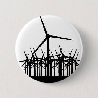 Badge Rond 5 Cm environnement d'énergie éolienne