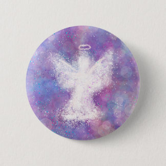 Badge Rond 5 Cm Envoi de cet ange pour vous surveiller