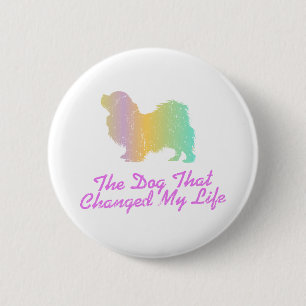 Badge Rond 5 Cm Épagneul tibétain