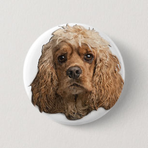 Badge Rond 5 Cm épagneuls cocker