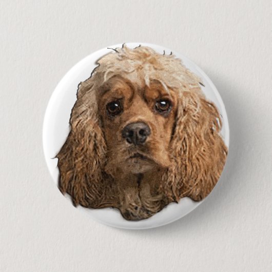 Badge Rond 5 Cm épagneuls cocker (Devant)