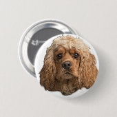 Badge Rond 5 Cm épagneuls cocker (Devant & derrière)