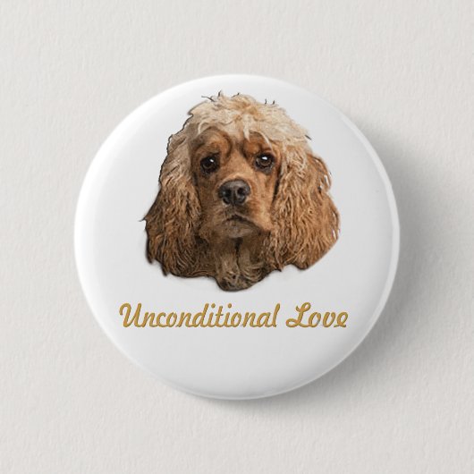 Badge Rond 5 Cm épagneuls cocker (Devant)