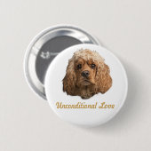 Badge Rond 5 Cm épagneuls cocker (Devant & derrière)