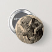 Badge Rond 5 Cm Épargnant squelettique de penny (Devant & derrière)