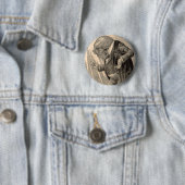 Badge Rond 5 Cm Épargnant squelettique de penny (En situation)