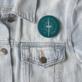 Badge Rond 5 Cm Épée elfique ARWEN™ Citation (En situation)