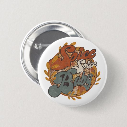 Badge Rond 5 Cm Épice épice Bébé automne (Devant & derrière)