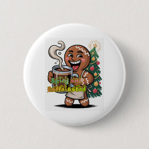 Badge Rond 5 Cm Épicé et Caféiné